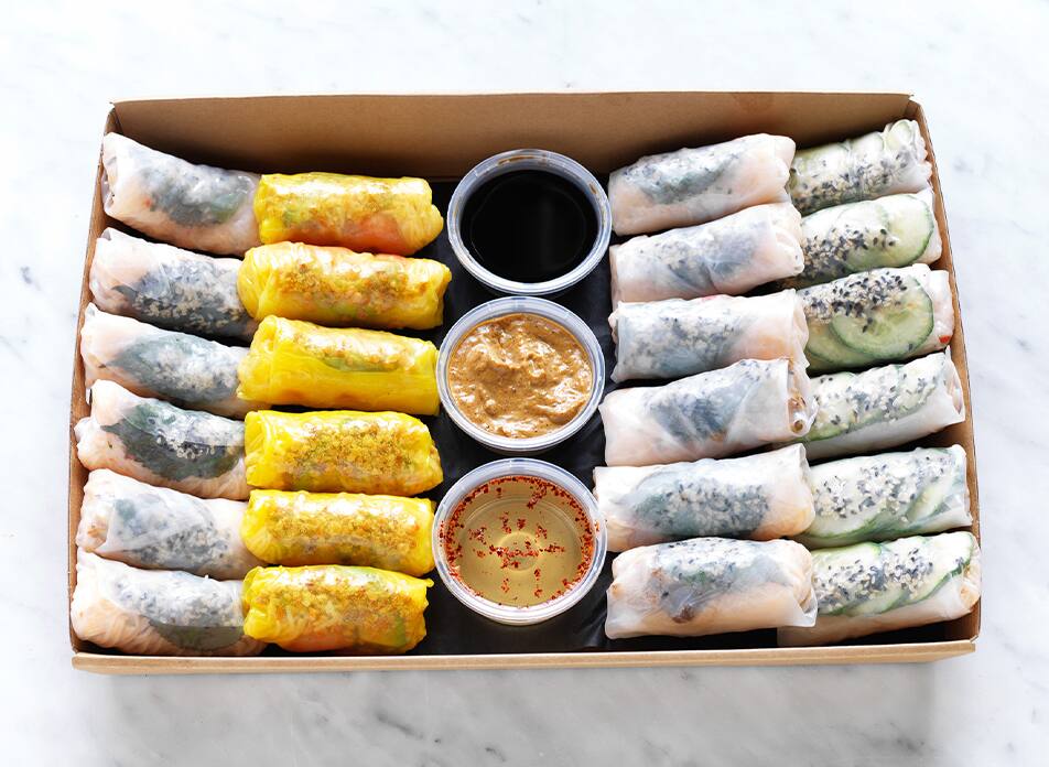 Long Rice Rolls Large Rice Paper Rolls | Vanilla Blue